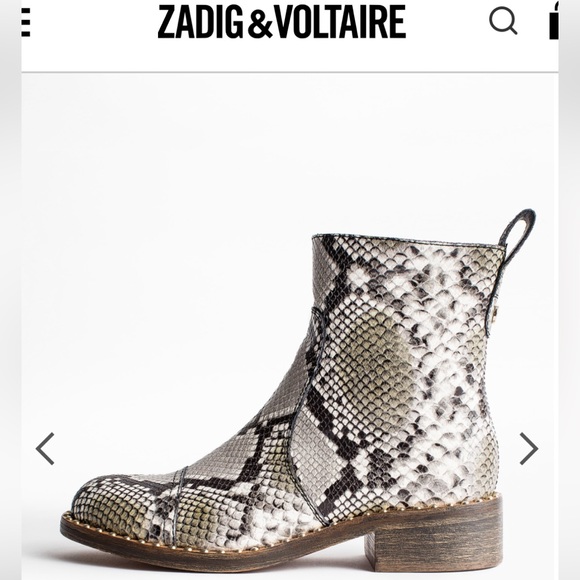 Zadig And Voltaire Empress Wild Ankle Boot - size 38 - Picture 1 of 15
